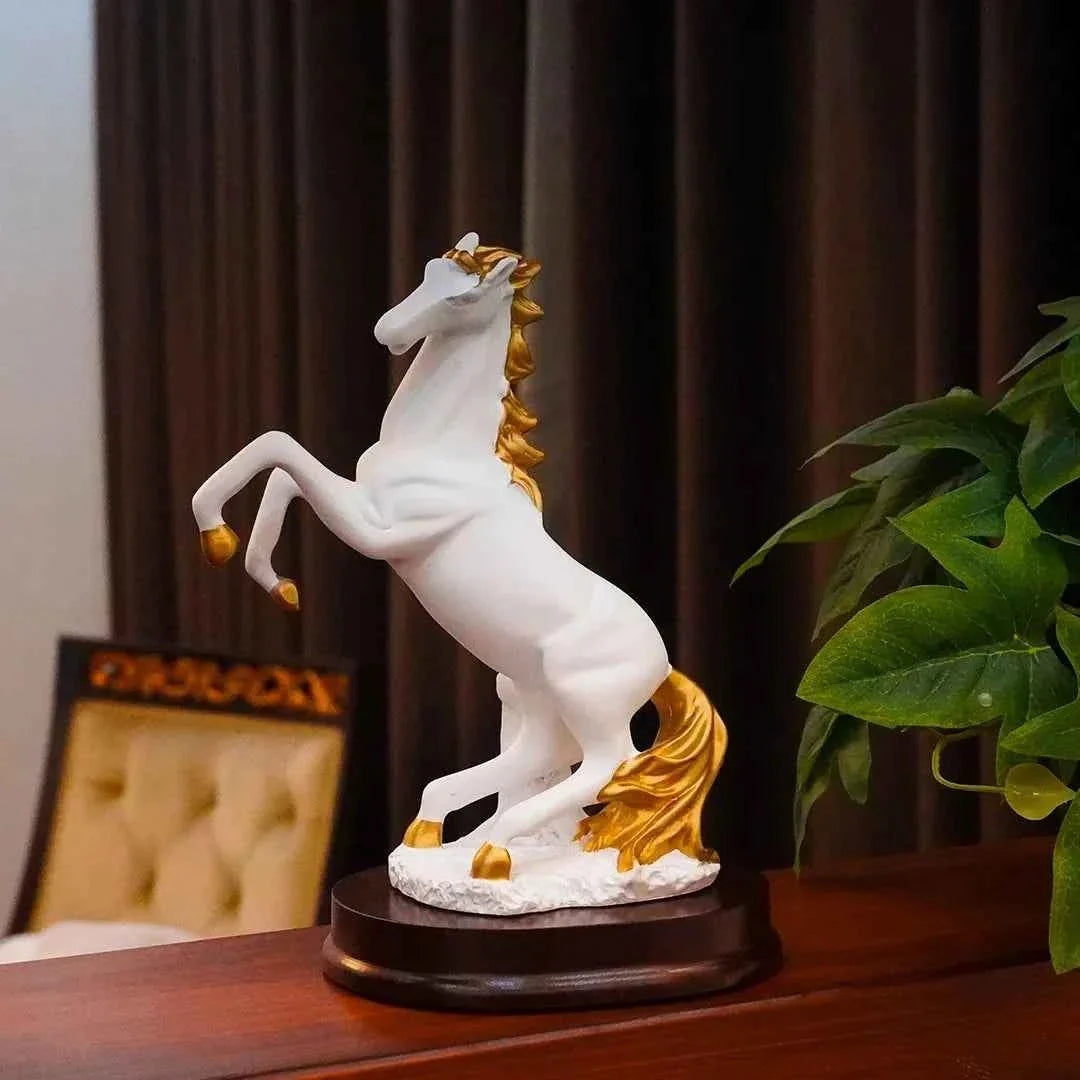 Living Room Crafts Abstract Luxury Horse Decor - Golden Horse Art